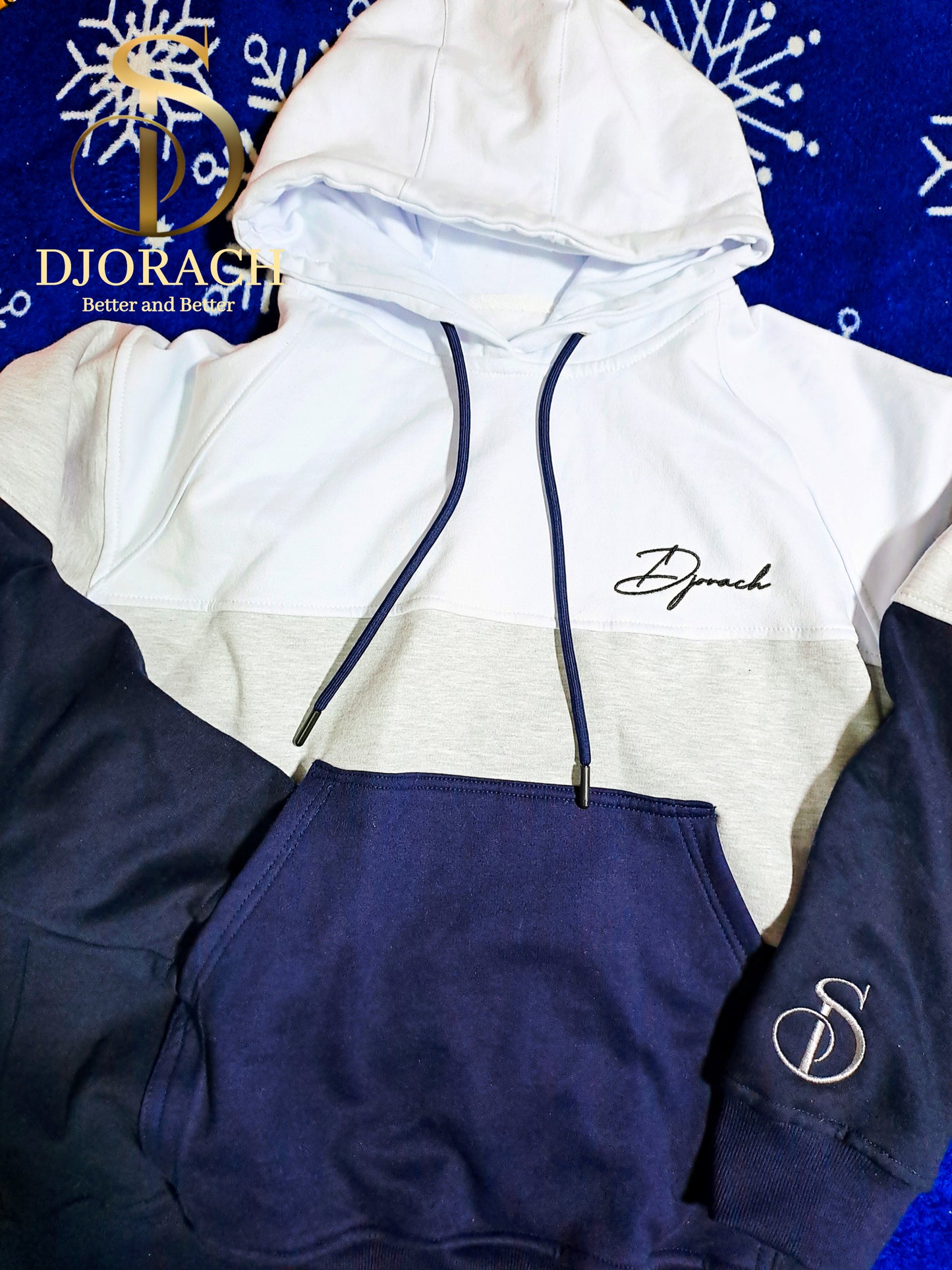 Polera De hombre Square, con diseño tricolor