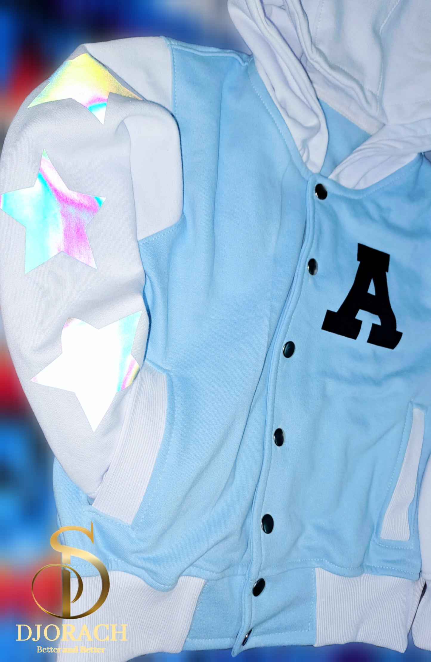 Chaqueta Universitaria luminosa Marca Djorach