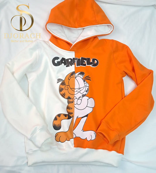 Polera Sudadera con diseño Garfield Unisex